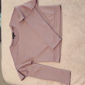 .Romeo and Juliet Couture cropped sweatshirt with bell frills.